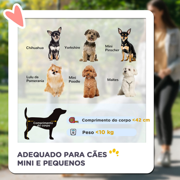 Carrinho para Cães Dobrável Carrinho para Animais de Estimação Carrinho para Cães Pequenos com Cesta de Armazenamento Capota Ajustável Janela de Malha e 2 Rodas Universais 81x48x99 cm Cinza
