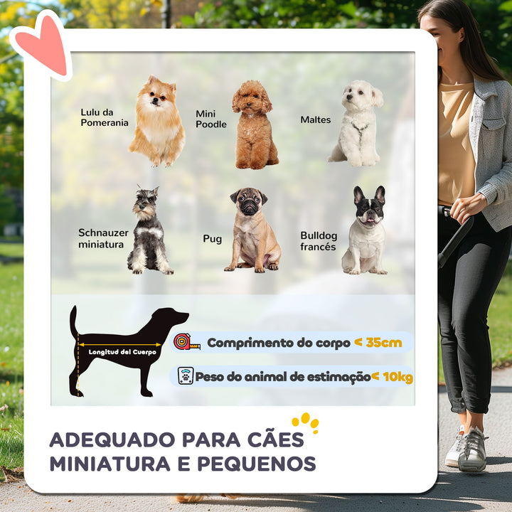 Carrinho de Passeio para Animais de Estimação Carrinho para Cães e Gatos Dobrável com Capô Ajustável Cesta de Armazenamento Suporte para Copos e Travão 75x45x97 cm Preto