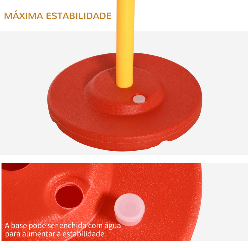 Conjunto de Treino de Agilidade para Cães de 3 Peças Kit Agility com Obstáculos de Salto Aro Poste com Altura Ajustável e Bolsa de Transporte Amarelo