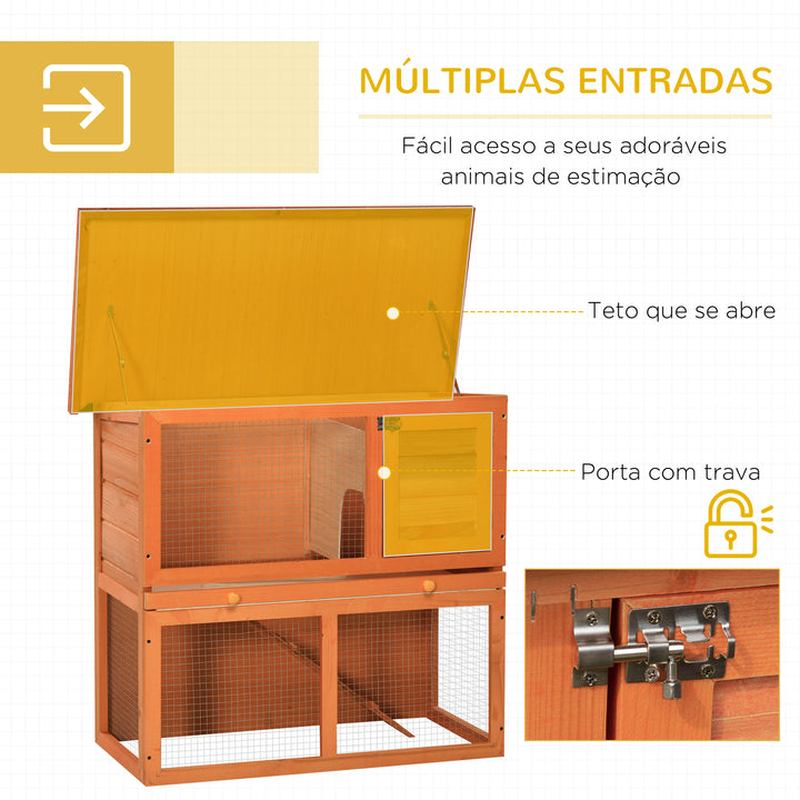 Coelheira para pequenos animais  90x45x80 cm