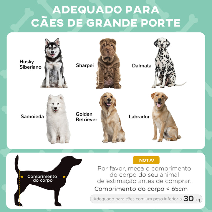 Cama Elevada para Cães com Toldo Cama para Cães Grandes Refrescante e Respirável 106x76x94 cm com Estrutura de Aço e Bolsa de Transporte para Interior e Exterior Cinzento Claro