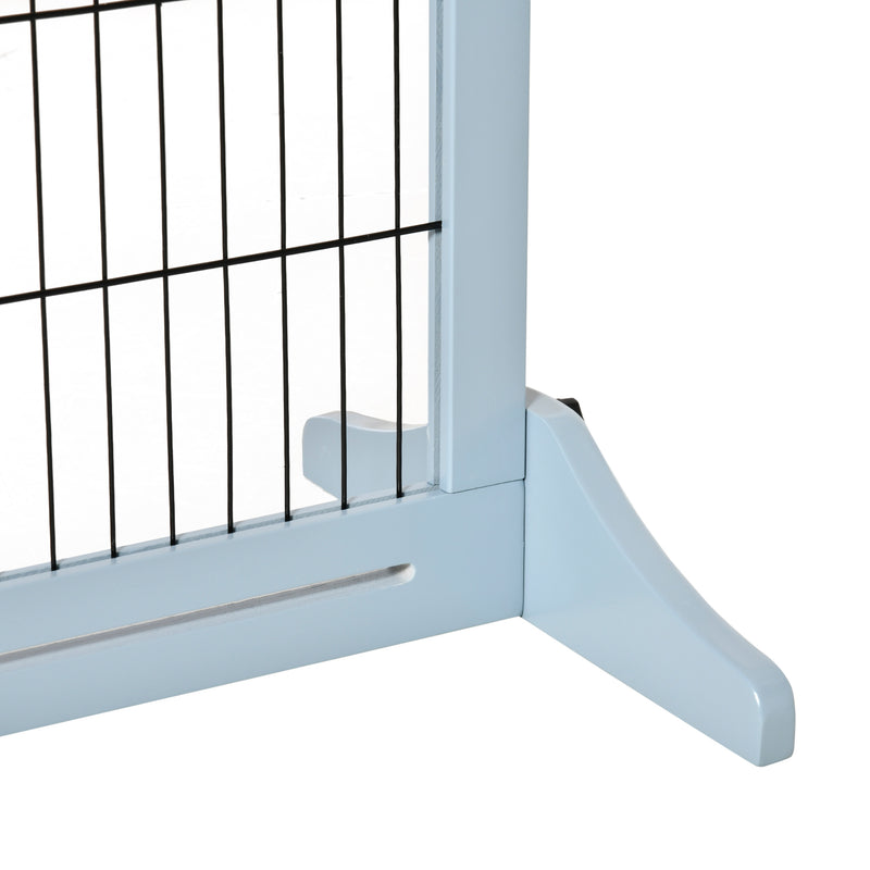 Barreira de Segurança para Cães de Madeira Extensível com Pés de Suporte Barreira de Proteção para Animais de Estimação para Portas Escada Corredor 104-183x36x69 cm Cinza