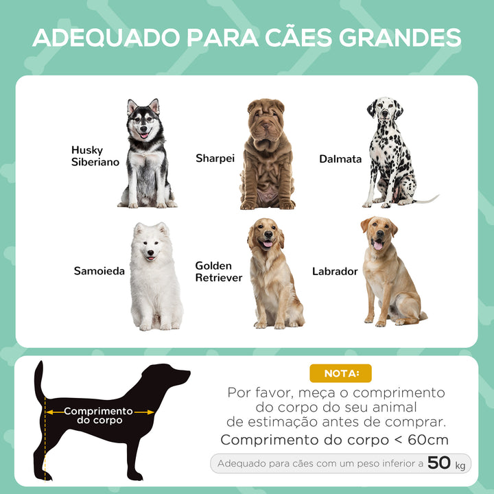 PawHut Cama elevada para animais de estimação com toldo Portátil e removível tecido respirável 92x76x90 cm cinza