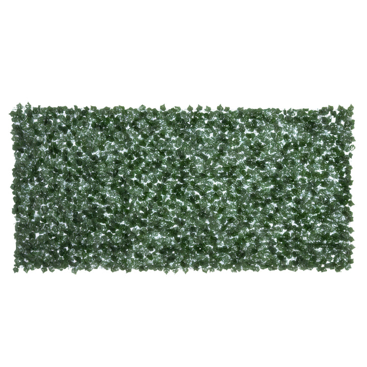 Vedação Artificial em Rolo 3,1,5m Vedação de Privacidade para Balcão Jardim Exterior Planta Decorativa de Parede PE Verde
