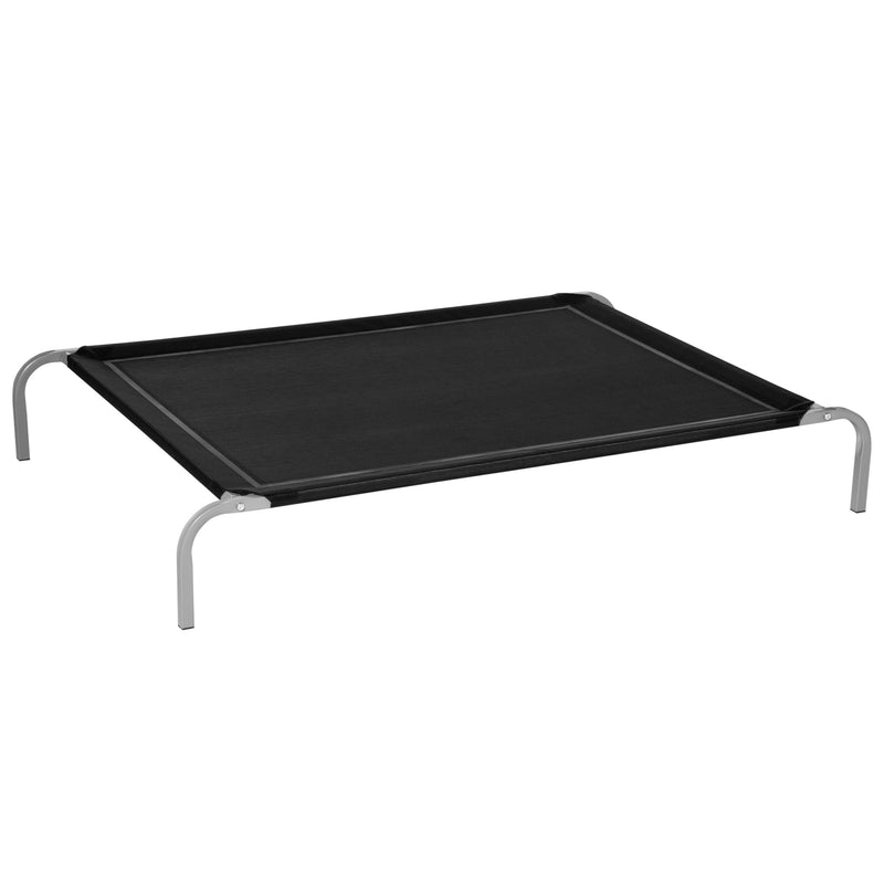 Cama Elevada para Cães e Gatos Cama Transpirável para Animais de Estimação para Dormir e Relaxar com Estrutura de Aço para Interior e Exterior 130x90x20 cm Preto