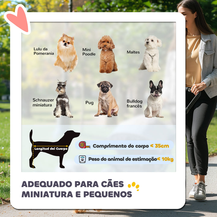 Carrinho de Passeio para Animais de Estimação Carrinho para Cães e Gatos Dobrável com Capô Ajustável Cesta de Armazenamento Suporte para Copos e Travão 75x45x97 cm Cinza