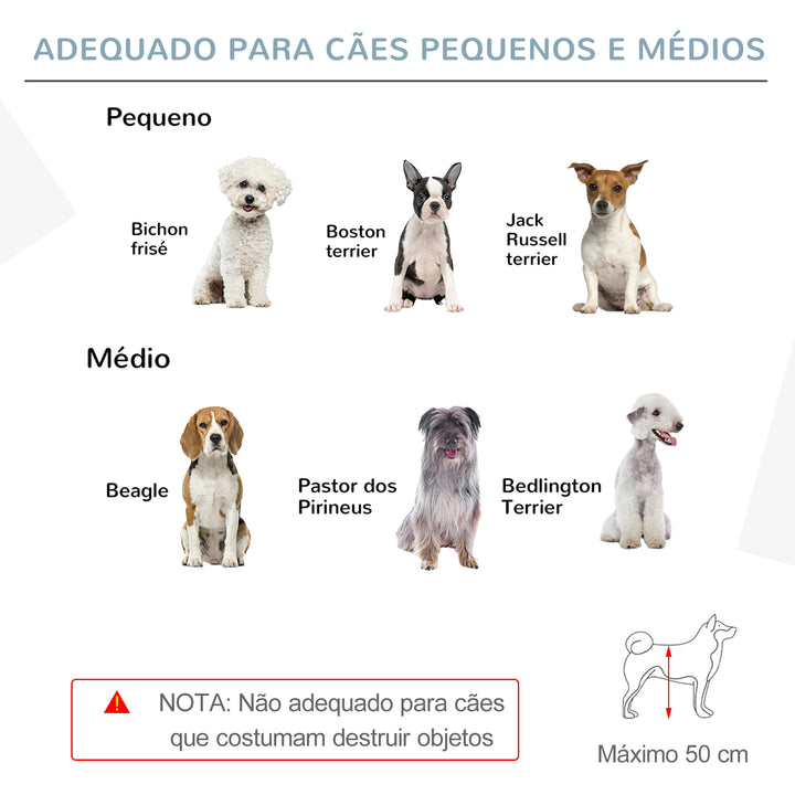 Barreira para Cães Dobrável Barreira para Cães Pequenos e Médios de 4 Painéis com Porta Barreira de Segurança em Madeira para Escadas e Corredores 237,5x36x80 cm Branco