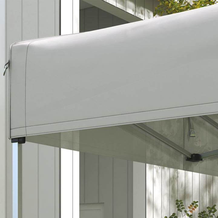 Toldo de Substituição 3x3 m para Pérgola de Jardim Cobertura de Substituição para Tenda Dobrável de Tecido Oxford Impermeável e Anti-UV Branco