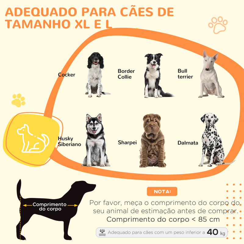 Gaiola para Cães Grandes 123x74x125 cm Canil Metálico com Rodas Bandeja Removível Trancas 2 Portas Frontais 1 Porta no Teto e Estrutura de Aço Preto