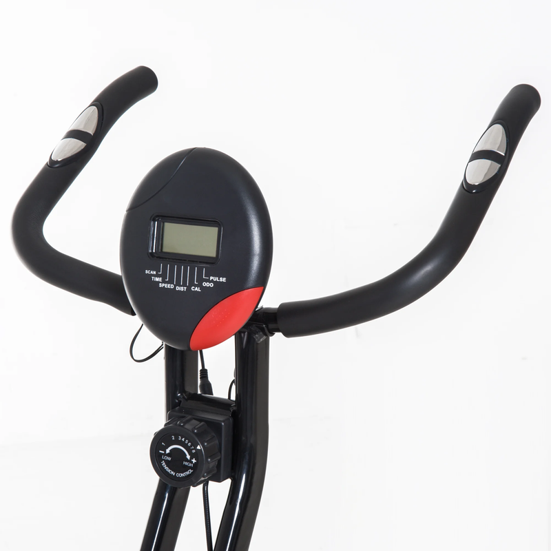 HOMCOM Bicicleta Estática  Visor LCD  Aço