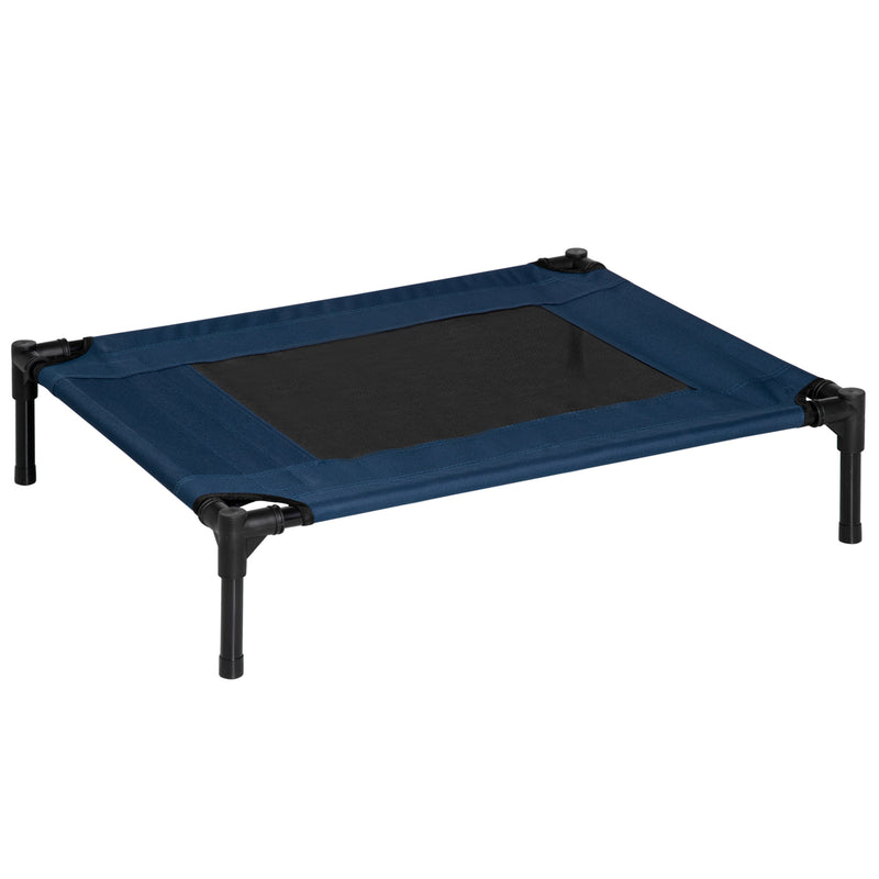 Cama para Animais de estimação tipo Cão ou Gato para Exterior Varanda e Jardim - Azul e Preto - 76 x 61 x 18 cm