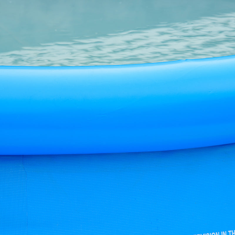 Piscina Inflável Redonda 4.000 Litros Ø274x76cm para 3-4 Pessoas Piscina Insuflável Familiar Adultos e Crianças com Inflador de Mão para Jardim Pátio Exterior Azul