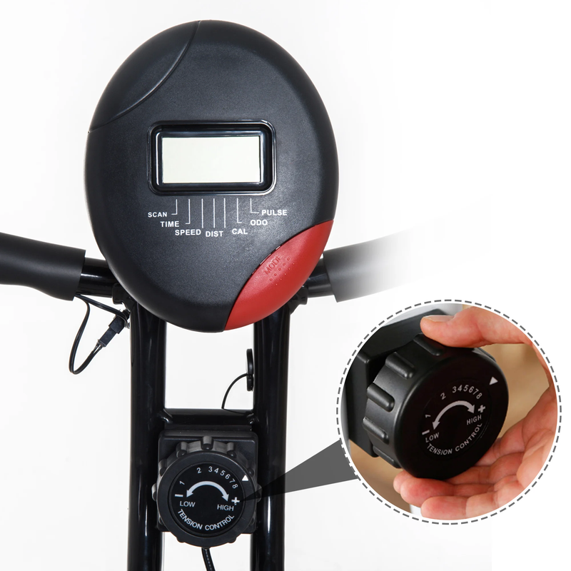 HOMCOM Bicicleta Estática  Visor LCD  Aço