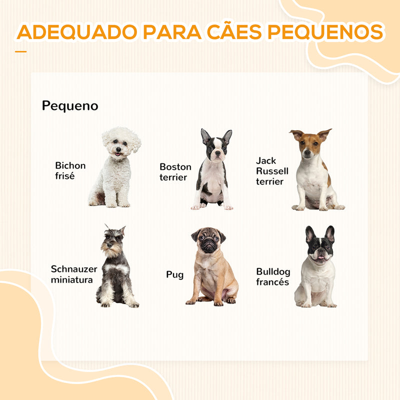 Escada para Animais de Estimação de 3 Degraus Dobrável com Tampa e Espaço de Armazenamento Escada para Cães Gatos Pequenos para Cama Sofá 40x54x48cm Branco