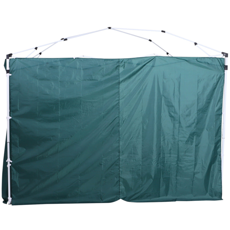 2 Paredes Laterais para Tenda 3x2 m Parede Lateral de Tecido Oxford com 2 Janelas Apto para tendas 3x3 m e 3x6 m Verde