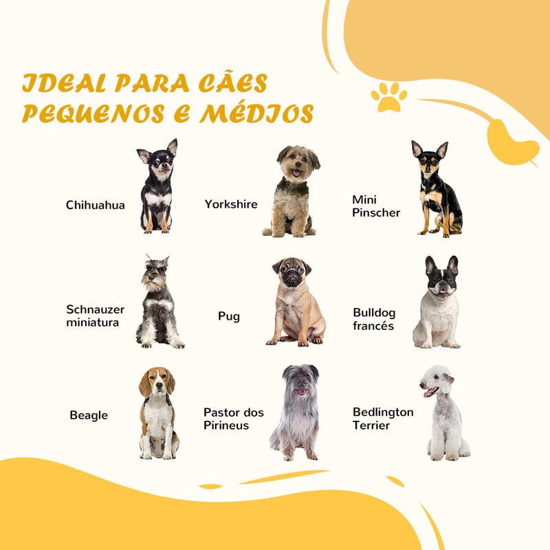 Barreira de Segurança para Cães Barreira de Segurança para Escadas e Portas 154x30x80cm Barreira de Segurança Dobrável com Suporte de Pé para Interior Branco