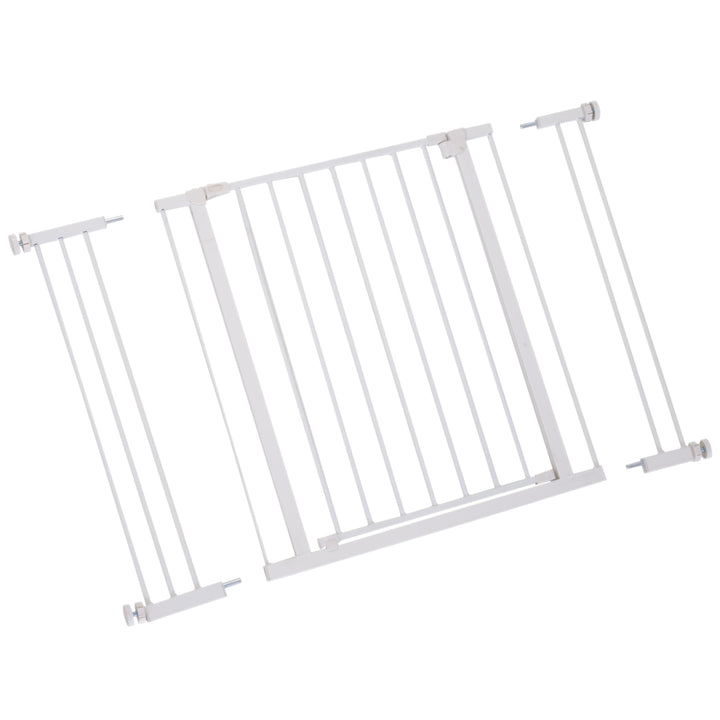 Barreira para Animais Barreira de Segurança Extensível Portas e escadas metálicas para cães e bebês Barreira de Porta 72-107x76cm
