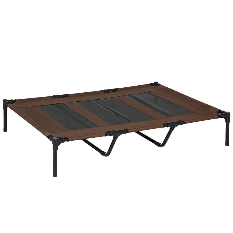 Cama para Animais de estimação Tela Cor de Café 122 x 92 x 23 cm