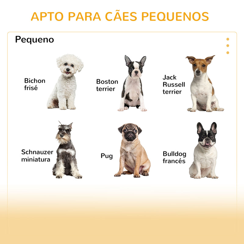 Casa de Madeira para Cães Pequenos Casa para Animais de Estimação Interior com Almofada Acolchoada Grossa Cobertura de Tecido Oxford Removível e Ventilações 60x43x55 Cinza