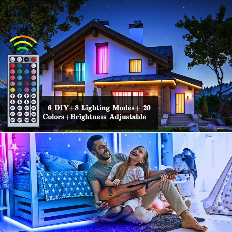 LED Light Strips Bluetooth WIFI Controller Flexible RGB 5050 Decoration BackLight Lamp Night Light Luminous String For Bedroom