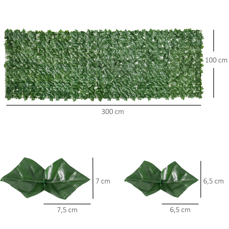 Cobertura Artificial em Rolo de 3x1m para Varanda Planta decorativa