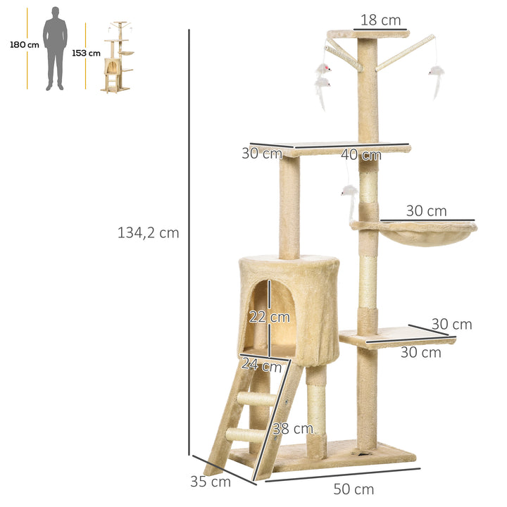 131 cm altura Arranhador