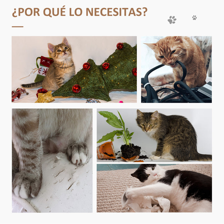 Árvore para Gatos com Caverna de Feltro Desmontável Postes Arranhadores de Sisal Natural Cama Superior Almofadas Removíveis e 2 Bolas de Brinquedo 40x40x104cm Cinza Escuro