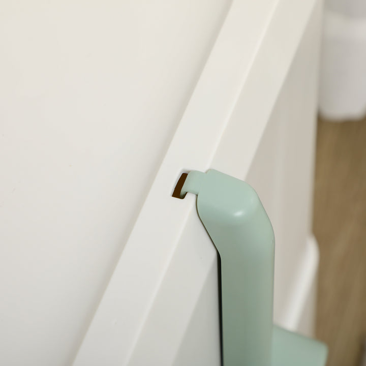 Caixa de Areia Fechada para Gatos Caixa de Areia para Gatos com Bandeja Amovível Entrada com Cortina Pá e Filtro Desodorizante 50x40x40 cm Branco