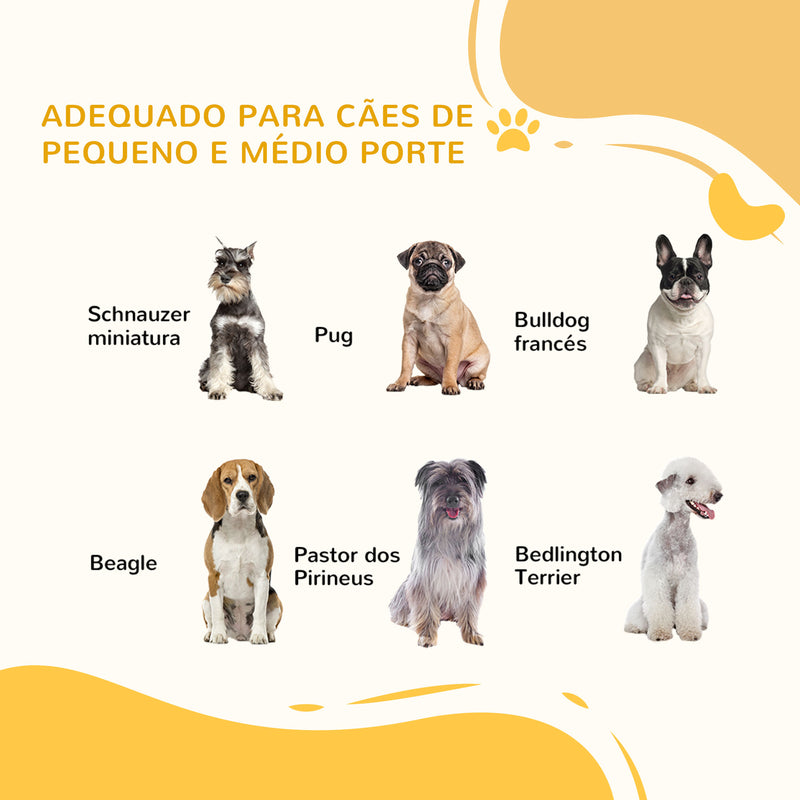 Parque para Cães com 6 Painéis 60x70 cm Parque para Animais de Estimação Dobrável de Madeira de Pinho Pés Antiderrapantes e Modular 120x107x70 cm Branco