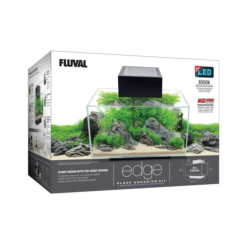 AQUÁRIO FLUVAL EDGE 2.0, Negro, 23L