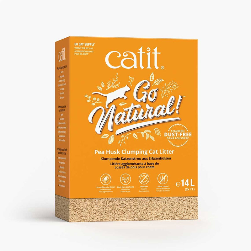 Catit Go Natural! Arena Guisantes, Vainilla 14L