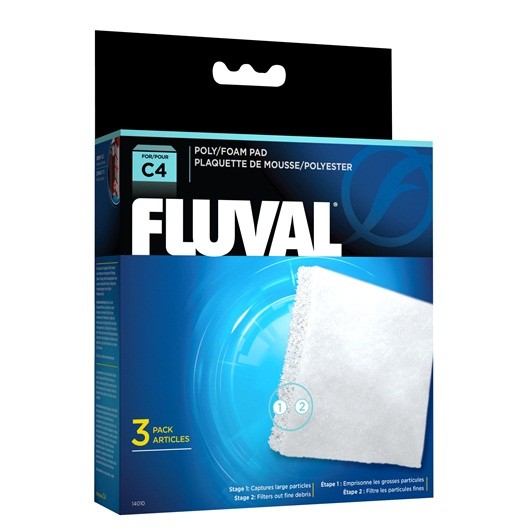 Fluval Foamex/Poliéster C4, 3uds