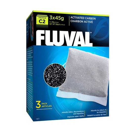 Fluval Carbón Activado C2, 3uds