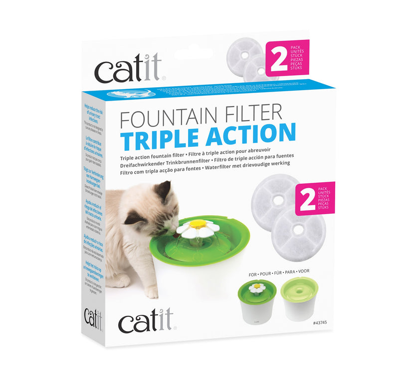 Catit Filtro de Triple Acción para Fuentes, 2 uds