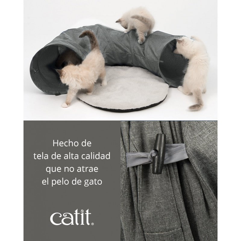 Catit Vesper Túnel con Cama Gris 68x97x28cm