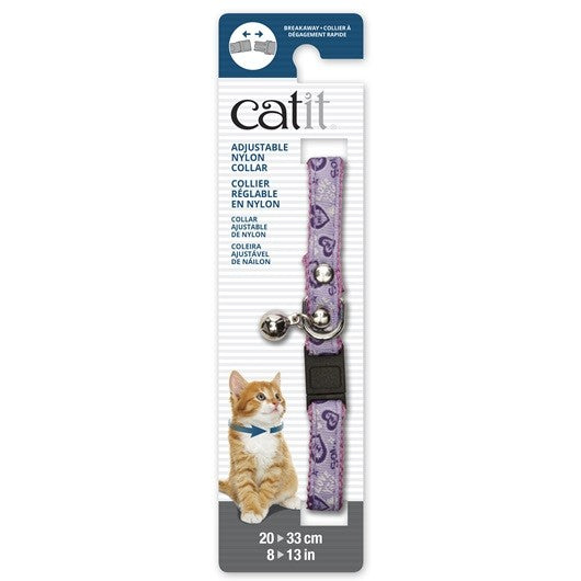 Catit Collar Breakaway Remache Plata, Corazones