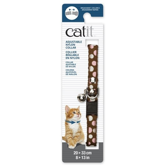 Catit Collar Breakaway Remache Plata, Lunares