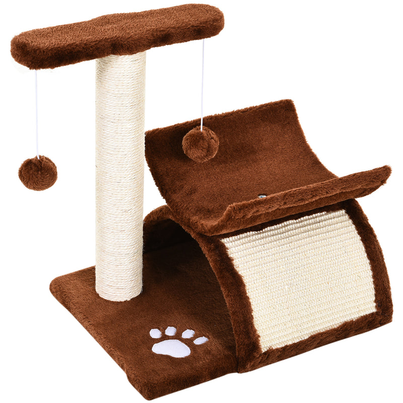 Raspador para Gatos Centro de atividades Sisal Natural 40x30x43cm