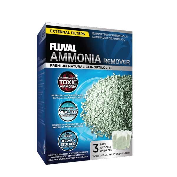 Fluval Eliminador de Amoniaco, 540g, 3x180g