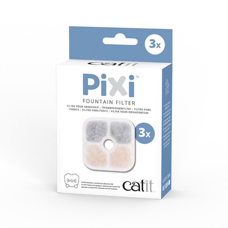 Catit PIXI Filtros para Fuentes, Pack de 3 uds