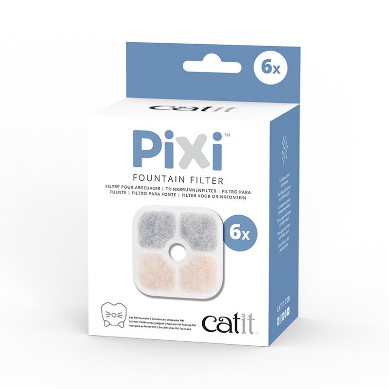 Catit PIXI Filtros para Fuentes, Pack de 6 uds