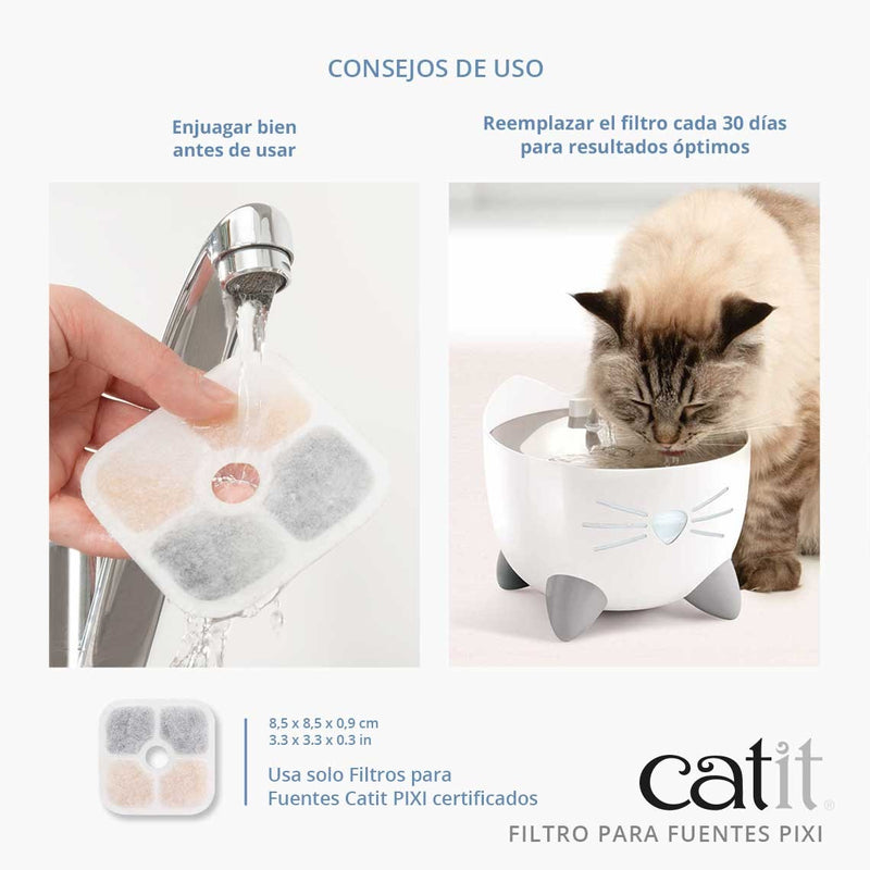 Catit PIXI Filtros para Fuentes, Pack de 6 uds