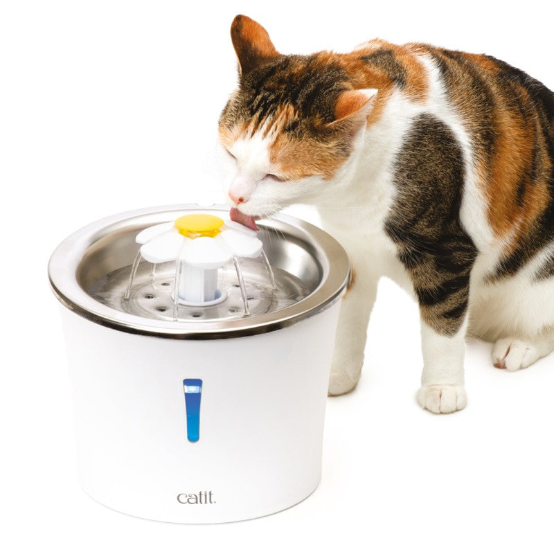 Catit Flower Fountain LED Acero Inox. 3L