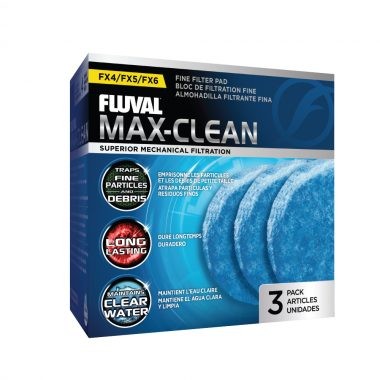 Fluval Max Clean Almohadilla Fina FX, 3uds