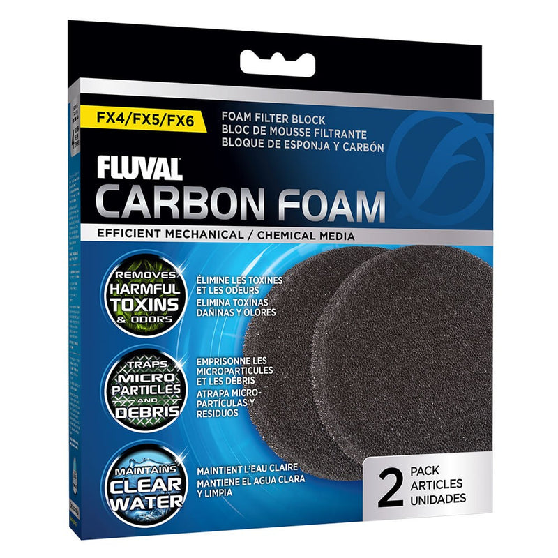 Fluval Foamex con Carbón FX, 2uds