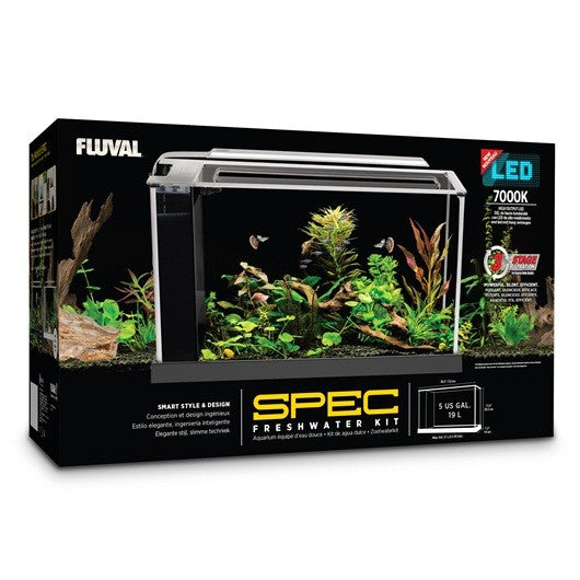 Fluval Spec Nano Acuario Blanco, 19L