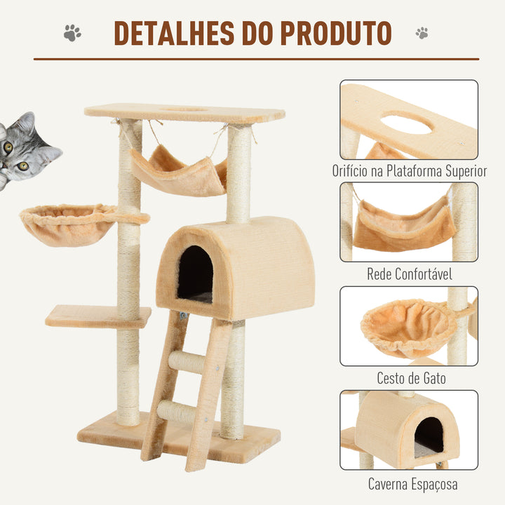 Árvore para Gatos Raspador  55x30x100cm