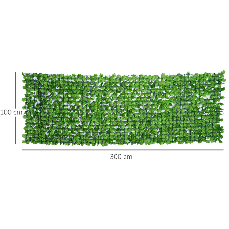 Cobertura Artificial em Rolo de 3x1m para Cerca Varanda Planta decorativa