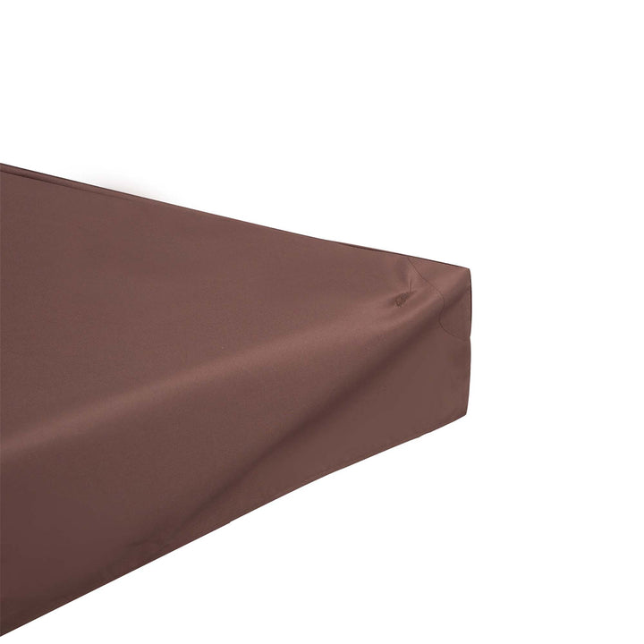 Toldo de Substituição 4x3m para Pérgola de Jardim 2 Níveis Respirável com 10 Orifícios de Drenagem Cobertura de Substituição de Pérgola Exterior Marrom
