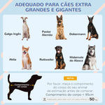 Casa para Cães 130x85x121 cm Cama Elevada para Animais de Estimação com Cobertura Desmontável e Janela de Malha para Cães Grandes e Extra Grandes Azul